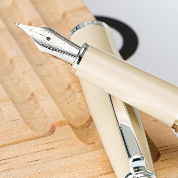 Fountain Pen Brown Metal Pen, Steel Fine Point Classic Pen with Ink Converter - 图片 3