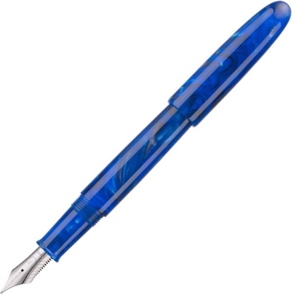 Fountain Pen #8 Stub 1.1mm Nib Large Handcraft Calligraphy Art Drawing Pen with Converter Pen Case Collection Set (Cobalt Blue) - 图片 3