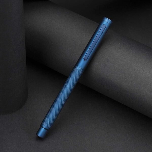 Dark Blue Forest Fountain Pen Extra Fine Nib Classic Design with Converter and Metal Pen Case Set - 图片 4