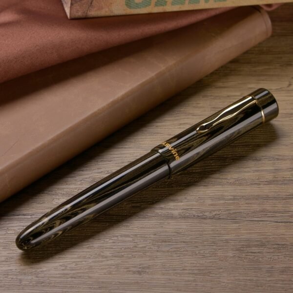 Germany Cumberland Ebonite Fountain Pen #8 Medium Nib, Large Handcraft Pen with Converter Pen Box Collection Set- Brown - 图片 6