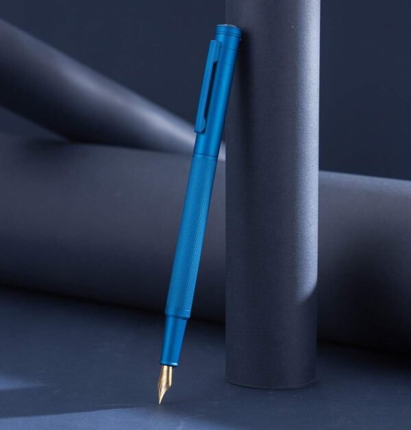 Blue Forest Fountain Pen Extra Fine Nib, Classic Design with Converter and Metal Pen Case, The Light of Hope Serise（Blue） - 图片 6